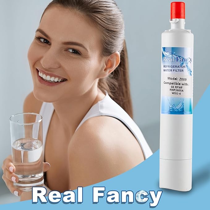 Water Filter Replacement for GE® RPWF (Without CHIP) Refrigerator Water Filter, Compatible with RWF1063, RWF3600A, WDS-RPWF, WSG-4, DWF-36, R-3600, AQF-RPWF, MPF15350, 1 Pack