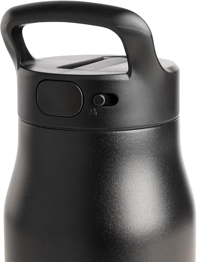 Simple Modern Water Bottle with Push Button Straw Lid | Ceramic-Lined Insulated Stainless Steel | Travel Water Bottles for Gym & Sports | Leak Proof | 34oz, Winter White