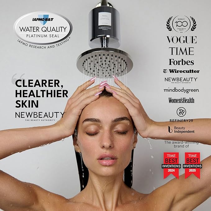 Filterbaby Pro Series Replacement Shower Filter Cartridge, Activated Carbon Fiber Refill for Pro Shower Filter, Lab Tested to Reduce up to 99% of Chlorine,Chloramine and Certain Heavy Metals (1 Pack)