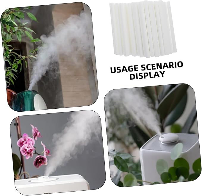 50pcs Pure Filter Cotton Core for Essential Oil Diffusers Humidifier Sticks Filter Humidifier for Bedside Car White - AquaVibe
