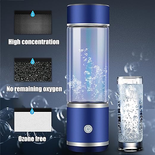 Improve Water Hydrogen Water Ionizer Cup,Rechargeable Alkaline Water Ionizer,Portable Hydrogen Water Ionizer Machine,Purple