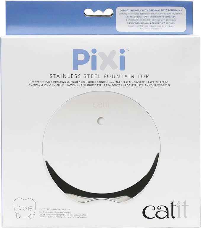 Catit Pixi Fountain Stainless Steel Top Replacement Parts Clean for Catit Pixi Fountain Stainless Steel Automatic Water Supply