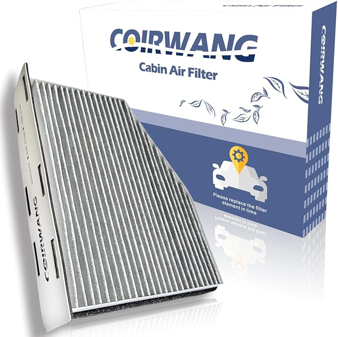 CF10373 Cabin Air Filter Activated Carbon Compatible with VW Golf/GTI/Jetta/Passat/Tiguan/Beetle/CC/EOS/Caddy III/R32/Rabbit, Audi A3/A3 Quattro/Q3/TT Quattro - Replacement 1K0819644B