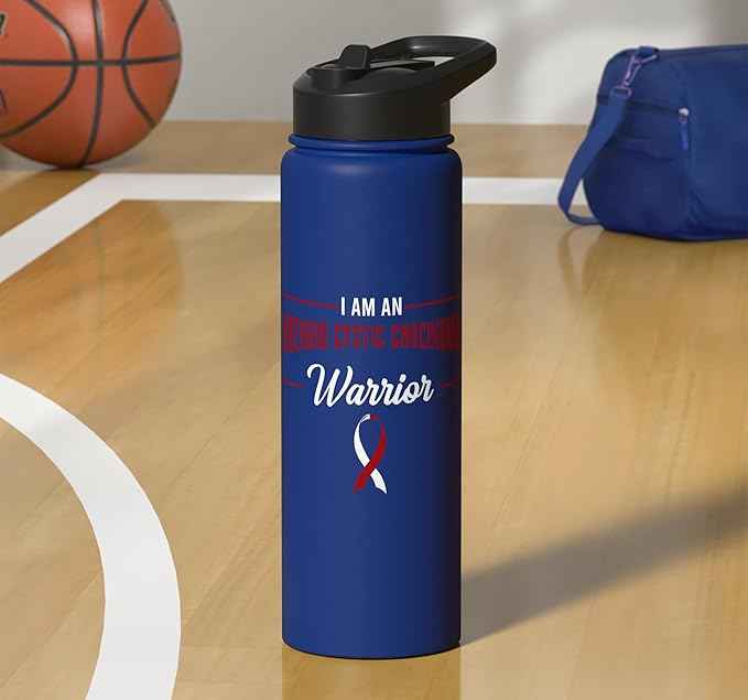 I Am A Warrior Adenoid Cystic Carcinoma ACC Adenoidcystic Stainless Steel Insulated Water Bottle