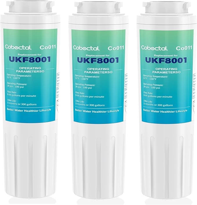 EDR4RXD1 Replacement For whirlpool Water Filter UKF8001, Filter 4 krfc300ess01 wrf555sdfz16 wrx735sdhz00, wrx735sdhz02, fit for May*tag Ukf8001axx-200, Hdx Fmm-2 Water Filter 3 pack - AquaVibe