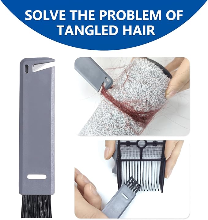 Roller Brush and Filter Replacement Compatible with Tineco Floor One Stretch S6,Floor One Switch S6 Cordless Vacuum Cleaner, Replacement Parts Include 3 Brush Rollers, 3 Filters - AquaVibe