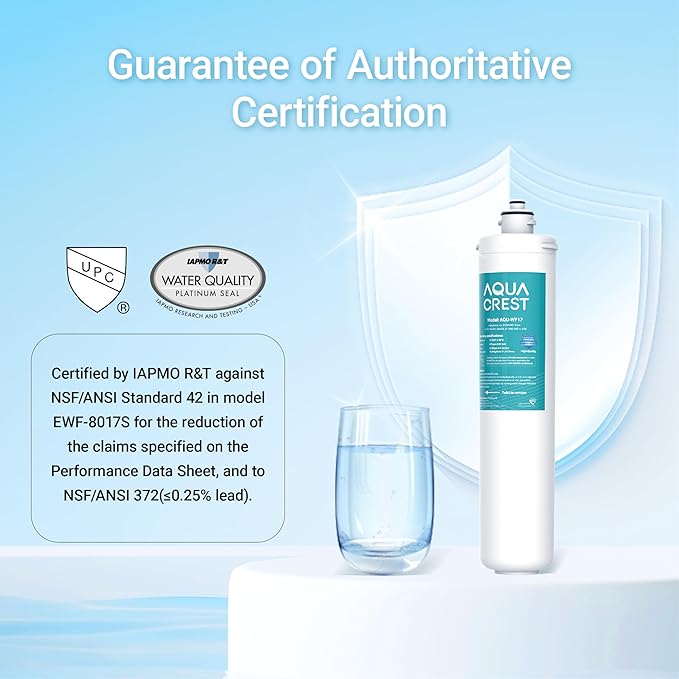 AQUA CREST H-104 19000 Gallons, Replacement Cartridge for Everpure H-104, EV961211, EF-3000, PBS-400, OW200L, 6TO-BW, MR-100, MR-225, EV9262-71, EF9857-00, 0.5 Micron