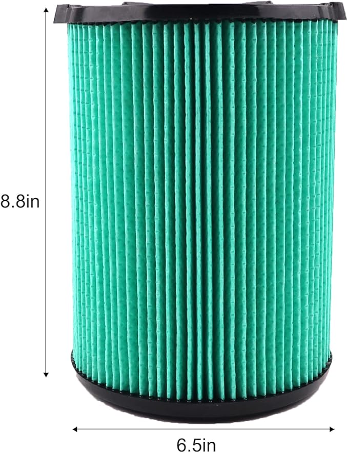 2 Pack VF6000 5-Layer Replacement Filter for Ridgid 5-20 Gallon Wet Dry Vacuums,2 Pack VF3502 Replacement Vacuum Bags Compatible with Ridgid Wet/Dry Vacuum 12-16 Gallon - AquaVibe