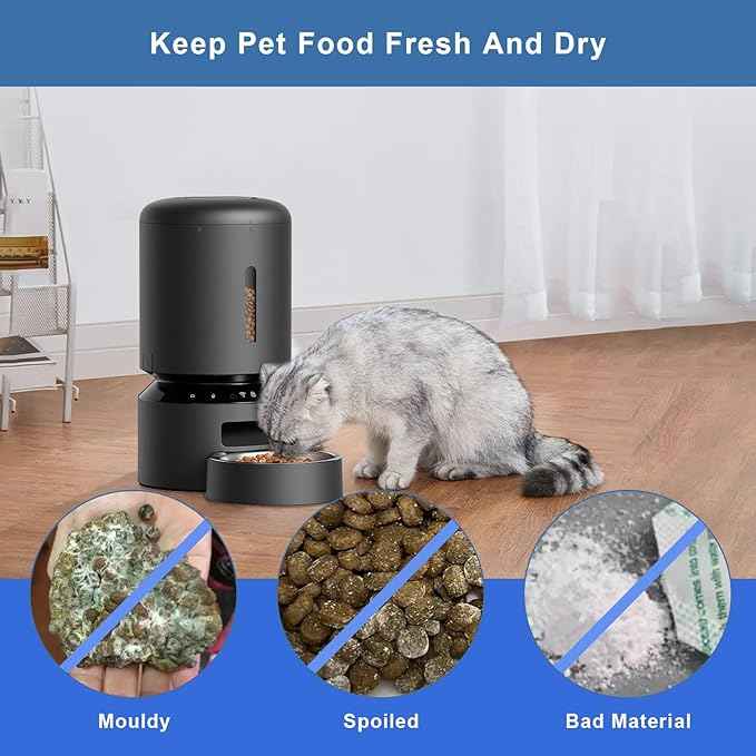 6 Packs Pet Food Desiccant Bag,Upgrade Desiccant Packets Keep Cat Food & Dog Food Dry and Fresh,Compatible with Petlibro Automatic Cat Dog Feeders：PLAF001/101/103/203/005/006