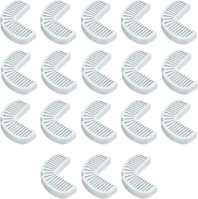 Pioneer Pet Replacement Filters for Ceramic & Stainless Steel Fountains, Raindrop Filters (18 filters)