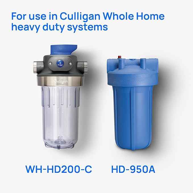 Culligan RFC-BBSA Whole House Water Filter for Sediment - 25 Micron 10”x4.5” Long Lasting Water Filter Replacement Compatible with FXHTC, W50PEHD, GXWH40L, GXWH35F, GNWH38S, WFHD13001, Pack of 1