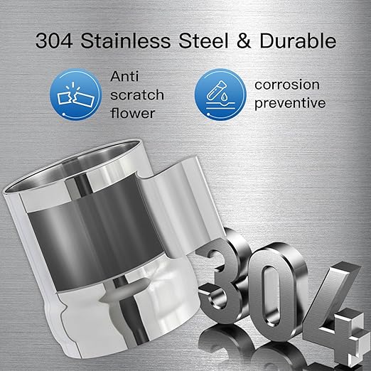Gravity-fed Water Filter System, 2.25 Gallon Stainless Steel Countertop System with 2 Ceramics Filters Washable Filters, Metal Water Level Spigot and Stand,Reduce up to 99% Chlorine