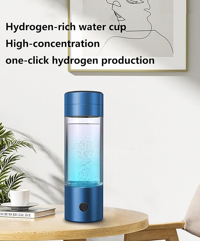 3 in 1 Hydrogen Water Bottle Generator, Portable Rechargeable PEM Hydrogen Water Machine, Smart Molecular Hydrogen Water Ionizer, Rich Hydrogen Cup for Fitness, Travel & Daily Hydration