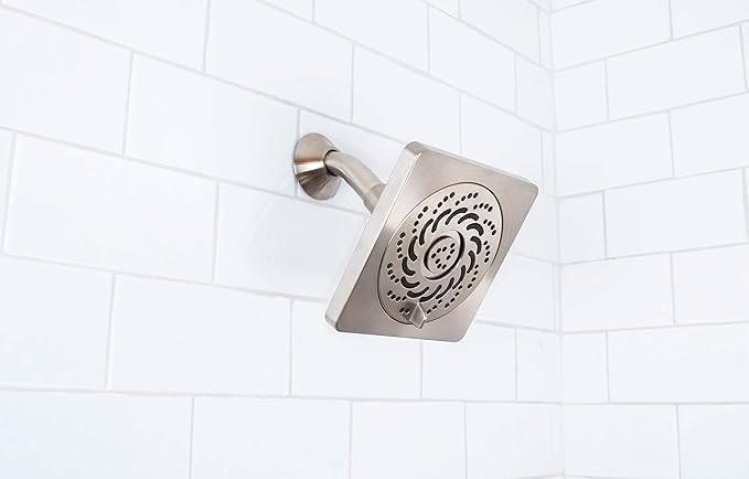 Speakman S-5001-BN-E175 Kubos Exhilaration High Pressure Fixed Shower Head, 1.75 GPM, Brushed Nickel
