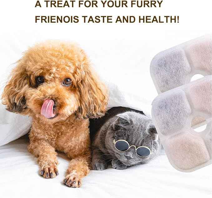 18 Pack Cat Water Fountain Filter Replacement Compatible with Catit PIXI Cat Drinking Fountain, Cat it Water Filters Keep Your Pet Healthy and Hydrated (18+4)