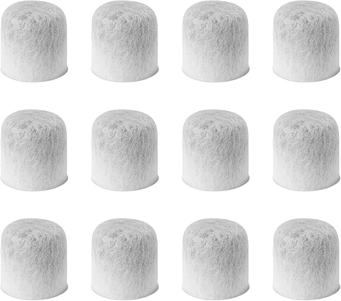 Nispira Charcoal Water Filter Replacement Compatible with Farberware 5-Cup Programmable Coffee Maker Part 103743-F, 12 Filters - AquaVibe