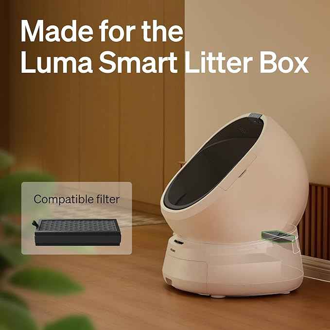 PETLIBRO Luma Automatic Cat Litter Box Activated Carbon Filter for Self Cleaning Litter Box, Air Purifier Filter, Easy Installation