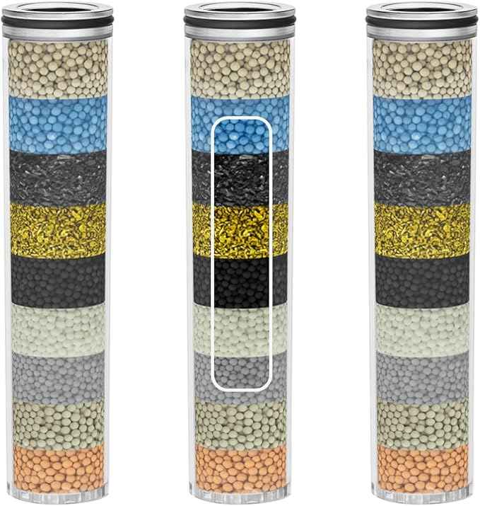 Shower Filters Compatible with SunCleanse Shower Filter Replacement, for Hard Water,3-Pack