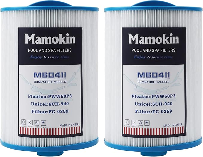 PWW50 Spa Filter, Replaces 6CH-940，Filbur FC-0359, 817-0050, 25252, 03FIL1400, PWW50P3(NOT PWW50P4), (1 1/2