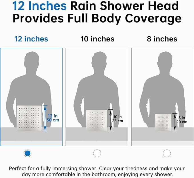 G-Promise All Metal 12 Inch Dual Shower Head with Handheld Combo, Rain Shower Head, with 16 Stage Shower Filter For Hard Water, Reduces Chlorine and Fluoride, Improves Dry Skin (Brushed Nickel)