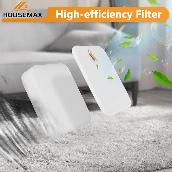 HOUSEMAX Filter Replacement for Shark Lift Away Vacuum, Compatible with Shark Vacuum Filter Replacement LA300, LA301, LA322, LA502, LA500, LA700, LA702, LA500WM, LA802, Replace Part XFFK320 (2-Pack) - AquaVibe
