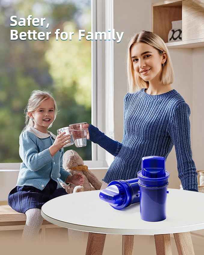 Water Filter Replacement Compatible with All PUR, PUR Plus Water Pitcher and Dispenser PPF951K, CRF950Z, PPF900Z, PPT700W, CR-1100C, Effectively Reducing Lead, Chromium, 4 Pack, By DESENRUIS