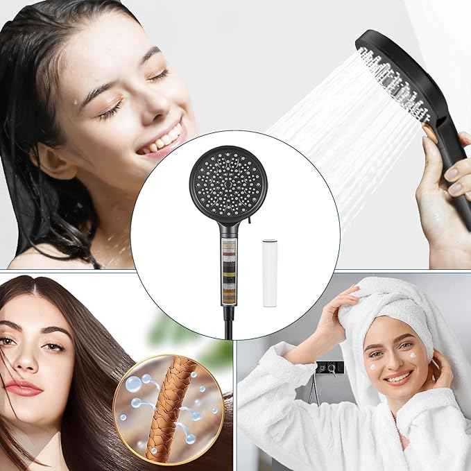 Water Fiter for Shower Head Filter,Compatible with Cobbe Shower Head Filter System,Removes Heavy Metals and Chlorine.(2 Pack)