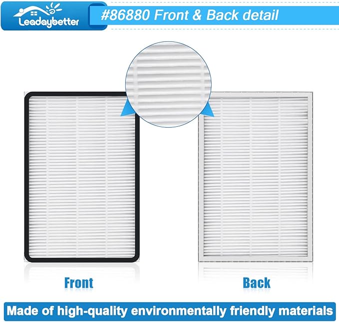Leadaybetter 5 Pack for Kenmore EF-2 86880 Exhaust Vacuum HEPA Filters. Compare to Replace Sears Part # 20-86880 (86880), 40320, EF2, 610445. Also Replaces Panasonic MC-V194H