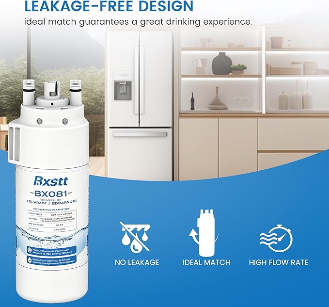 EDRARXD1 Water Filter Replacement, Compatible with Whirlpool EDRARXD1, Everydrop Filter A, EDRARXD1B,Packs Of 3