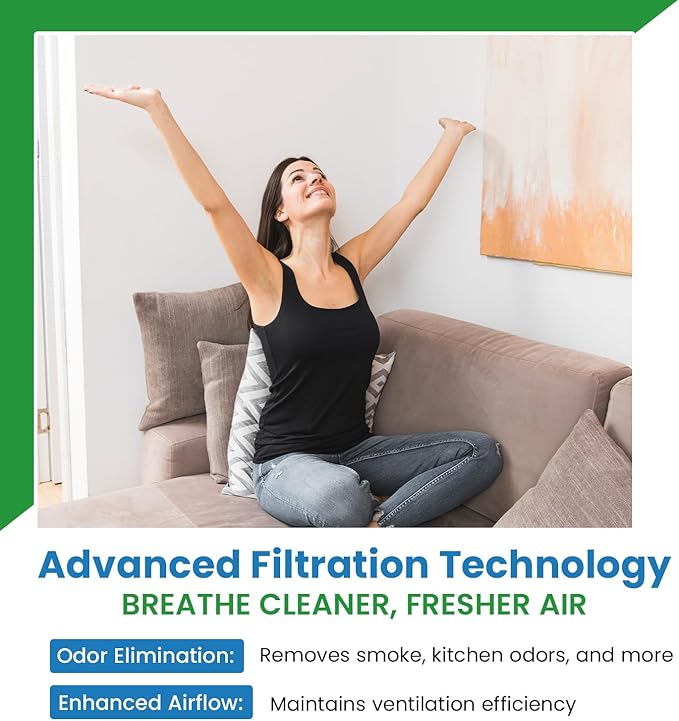 Filter Everything Carbon Range Hood Filter – 1‑Pack – Fits Broan B08999040 & C‑6211 – 5‑7/8″ x 17‑11/16″ x 3/8″ – Odor‑Reducing, Easy‑Install