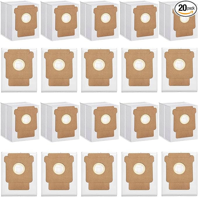 20 Pack Q0520 Vacuum Bags for iRobot Roomba Vacuum 2 Q0520 Essential Robot Vacuum Cleaner,Roomba 105 Combo/Vac,Plus 405 404 505 Combo Max 705 Vac,Max 705 Combo Robot,Disposable Auto-Empty Dust Bin Bag - AquaVibe
