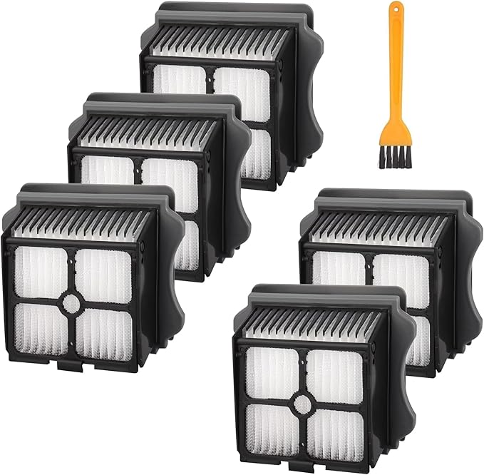 5 Pack Filter Replacement for Tineco iFloor 3, Floor ONE S3, Floor ONE S5, Floor ONE S5 Pro Cordless Wet Dry Vacuum Cleaner, Vacuum Filter Replacement, Replacement Parts for Tineco S3 - AquaVibe