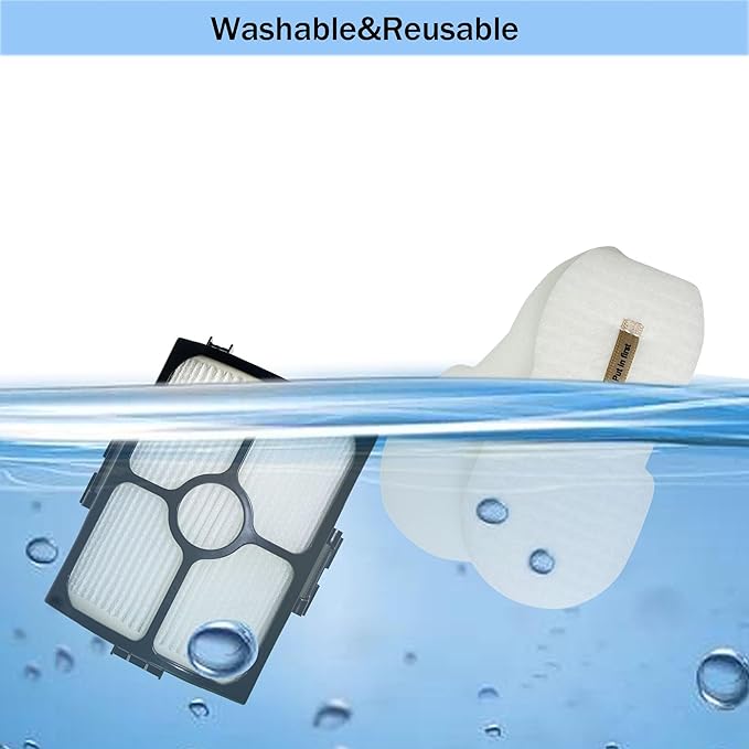 Replacement Brush Roller and Filter for Shark HZ3002/ HZ3000 Vacuum Cleaner- 1 Brush Roller +2 Vacuum Filters+4 Foam & Felt filters+1 Cleaning Tool - AquaVibe