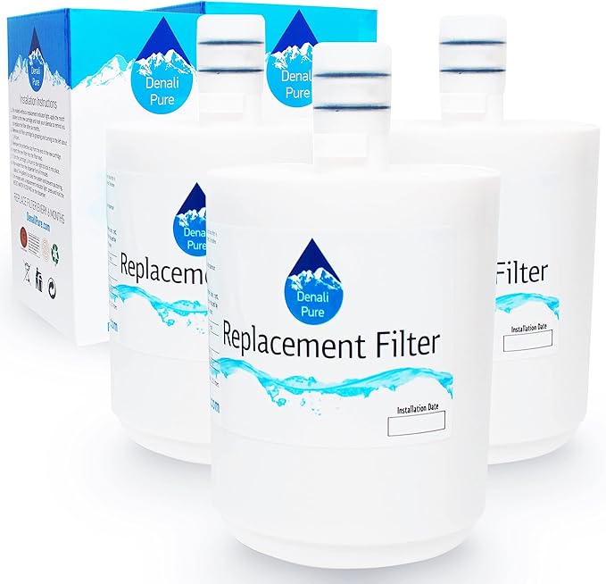 3-Pack Replacement Sears/Kenmore 9890 Refrigerator Water Filter - Compatible Sears/Kenmore 9890 Fridge Water Filter Cartridge