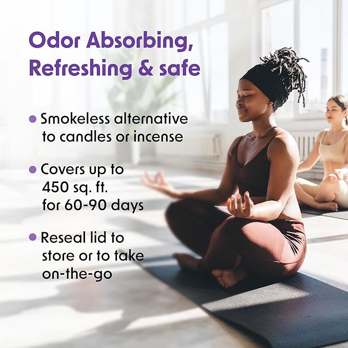 Wipex Odor Absorbing Gel Jar - Lavender, 15 Oz - Odor Eliminator for Home, Effective Odor Absorber, Long-Lasting Freshness, Ideal for Rooms, Offices, & Yoga Studios, 12pk