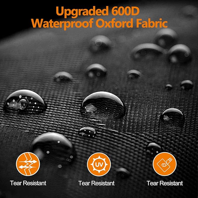SheeChung RV Electric Jack Cover, 600D Universal Trailer Tongue Jack Cover with D Rings & RV Water Filter 2Pack with Flexible Hose Protector, NSF Certified, Inline Hose Water Filter for RV, Boat