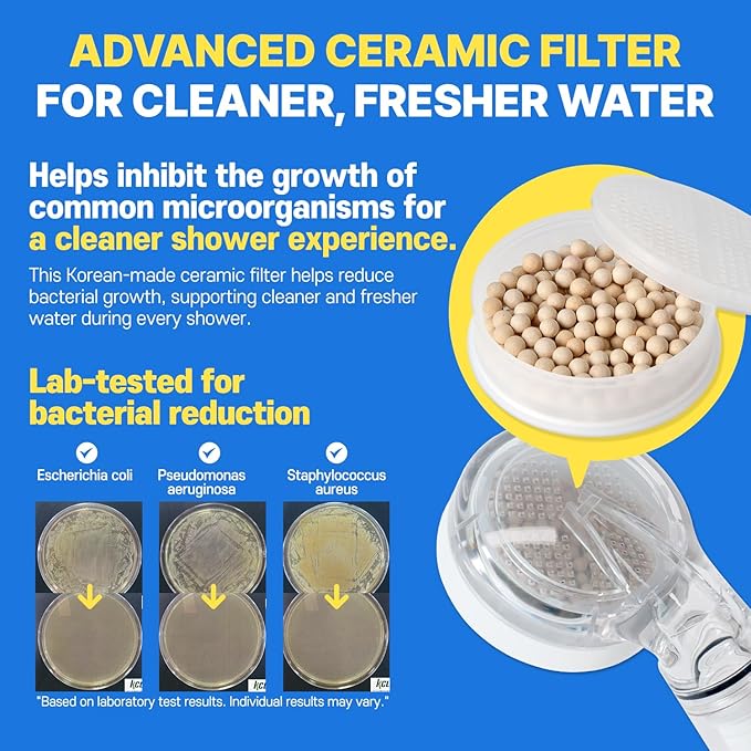 Showerhead Replacement Filters Inspired By Korea's Beauty Culture | Pure Carbon Filters (10 Filters) – Compatible with Atojet AJ8200MC (AJ8200MC-FLT-10PC)