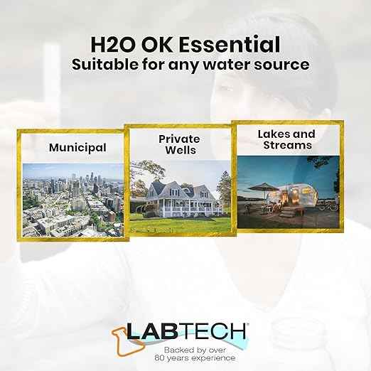 H2O OK Essentials Water Test Kit, Includes 10 Tests, Self Test for Lead, Copper, Chlorine, Nitrates, Nitrites, Iron,& More; Offers Longest Shelf Life and Most Accurate Self Testing