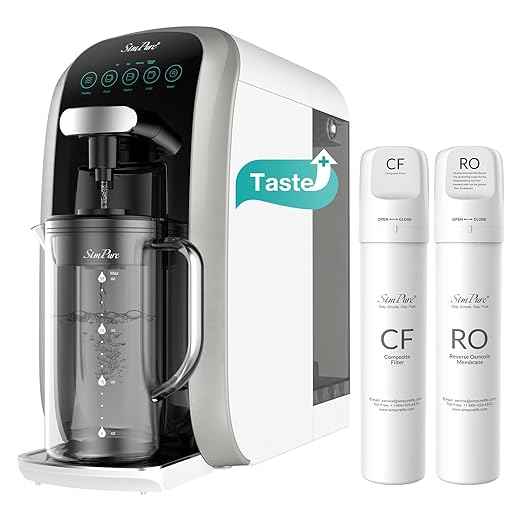 SimPure Y7T-C Countertop Reverse Osmosis System (Comes with One Extra CF+RO Filter Replacement Cartridge)