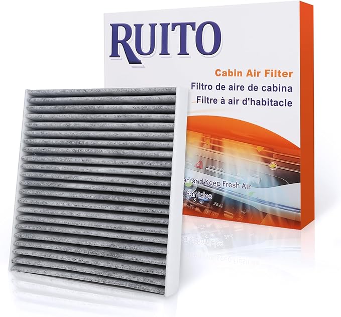 RUITO Cabin Air Filter, CF10709 Fits 2017-12 Accent, 2015-05 Tucson, 2016-10 Genesis Coupe, 2017-12 Veloster, 2013-10 Forte, 2017-06 Rio, 2011-06 Rio5, 2010-07 Rondo, 2016-05 Sportag-e