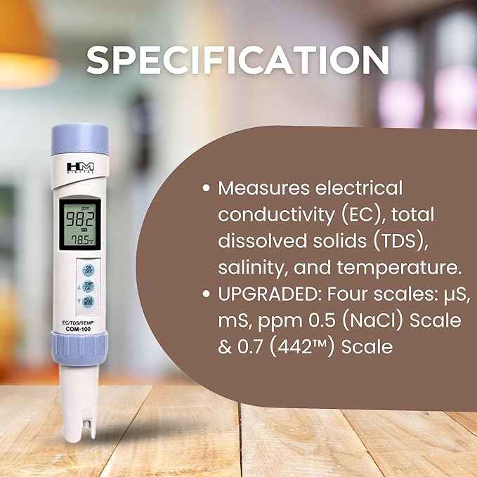 HM Waterproof EC/TDS/Temp Combo Meter