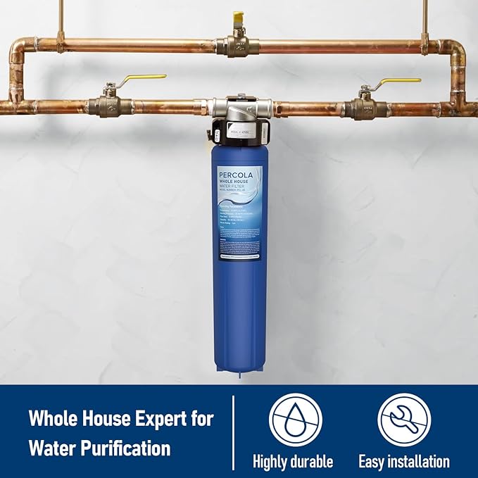 AP917HD-S Water Filter, Compatible with Aqua-Pure® AP917HD-S Whole House Sediment/CTO Filter Cartridge for 3M® Aqua-Pure® AP904 System, W/Scale Inhibitor (1 Pack)
