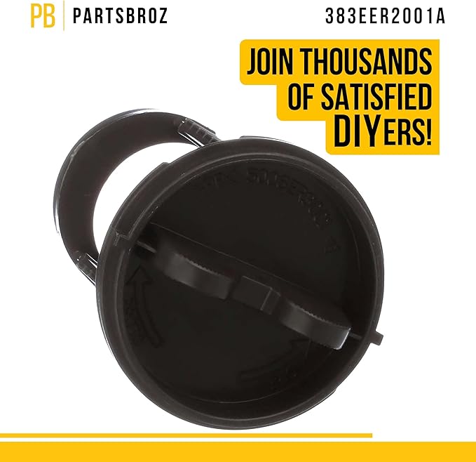 PartsBroz 383EER2001A Drain Pump Filter Assembly - Compatible With LG Kenmore Washer - Replaces AP4440367 PS3522306 1267432 383EER2001F WM8100HVA WM3170CW WM3370HWA WM8000HVA WM2016CW WM3470HVA - AquaVibe