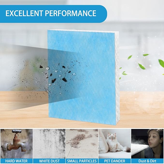 Lemige 6 Pack HFT600 Humidifier Filters T Compatible with Honeywell Humidifier HEV615 and HEV620, Compare to Part HFT600T HFT600PDQ, Upgraded HFT600PF1 Replacement Wicking Filter T