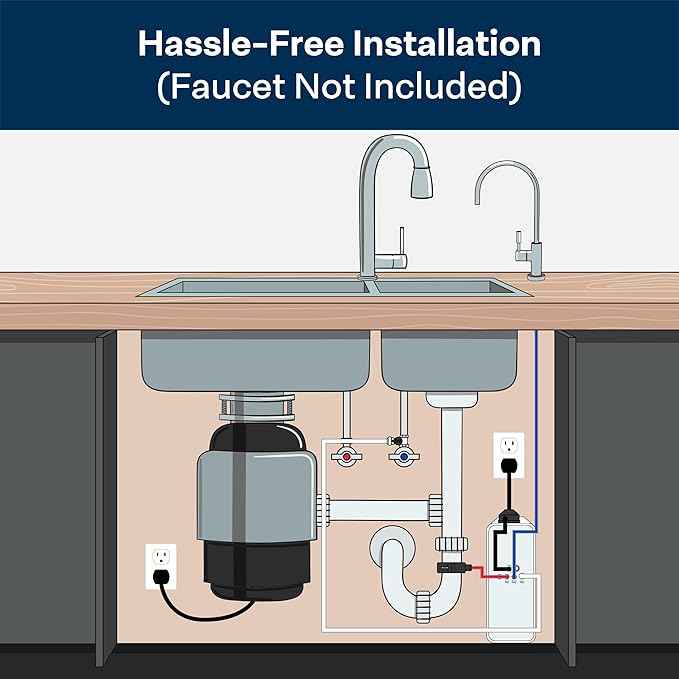 SpiroPure 1000 GPD Tankless RO System with Remineralization Under Sink Reverse Osmosis Water Filter SP-RO1000LT MineralPlus Alkaline RO Filter