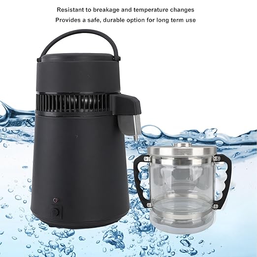 Water Distillers, 6L Carafe, Countertop Water Distiller, Replacement Glass Collection Bottle Distiller, for Home