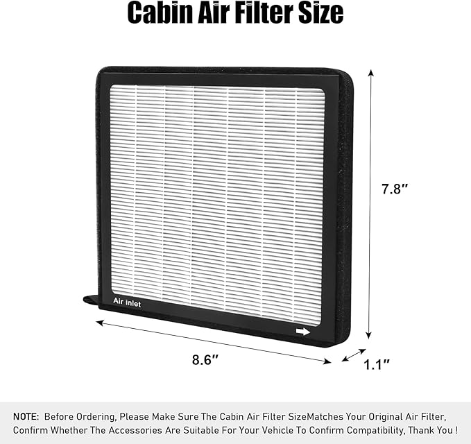 CF10140,Cabin Air Filter with activated carbon particle for Infiniti,2003-2008 FX35,FX45,G35.Nissan,Altima,Maxima,Murano,Sentra,X-trail.Mitsubishi,Eclipse Cross,Lancer,Outlande,Cabin Air Filter