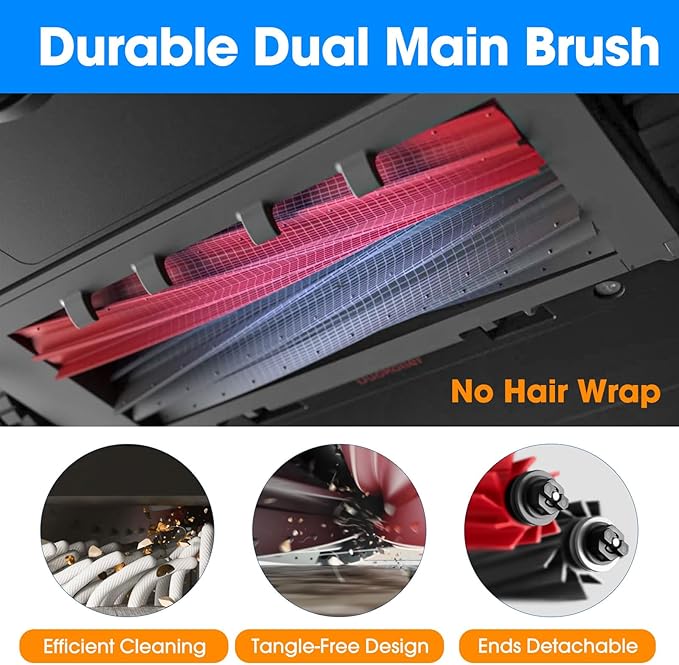 23PCS Replacement Accessories Kit Compatible with Roborock Q8 Max+/Q5 Pro+/Q5 Max+/Q5 DuoRoller+ Includes Dual Main Brush, HEPA Filters, Mop Pads, Side Brushes, Cleaning Tools - AquaVibe