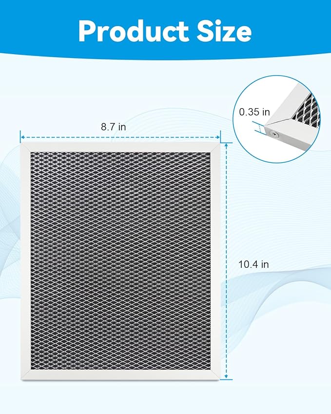 Range Hood Charcoal Filter Replacement Fit for Nutone RLX6100 SL6200H RL6200 SM6500 - AquaVibe