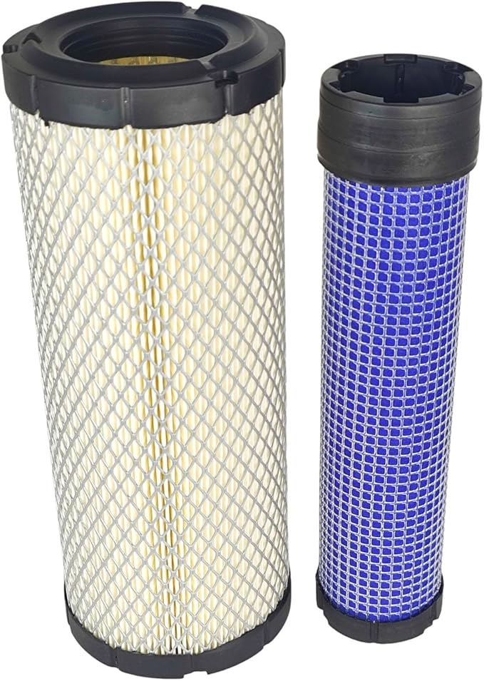 2X Outer Inner Air Filter Kit TA040-93230 TA040-93220 Compatible with Kubota L2500 L2800 L2900DT L3130 L3240 L3400 L4630 L4330 P821575 P822858 Compatible with Kawasaki 11013-7020 11013-7019
